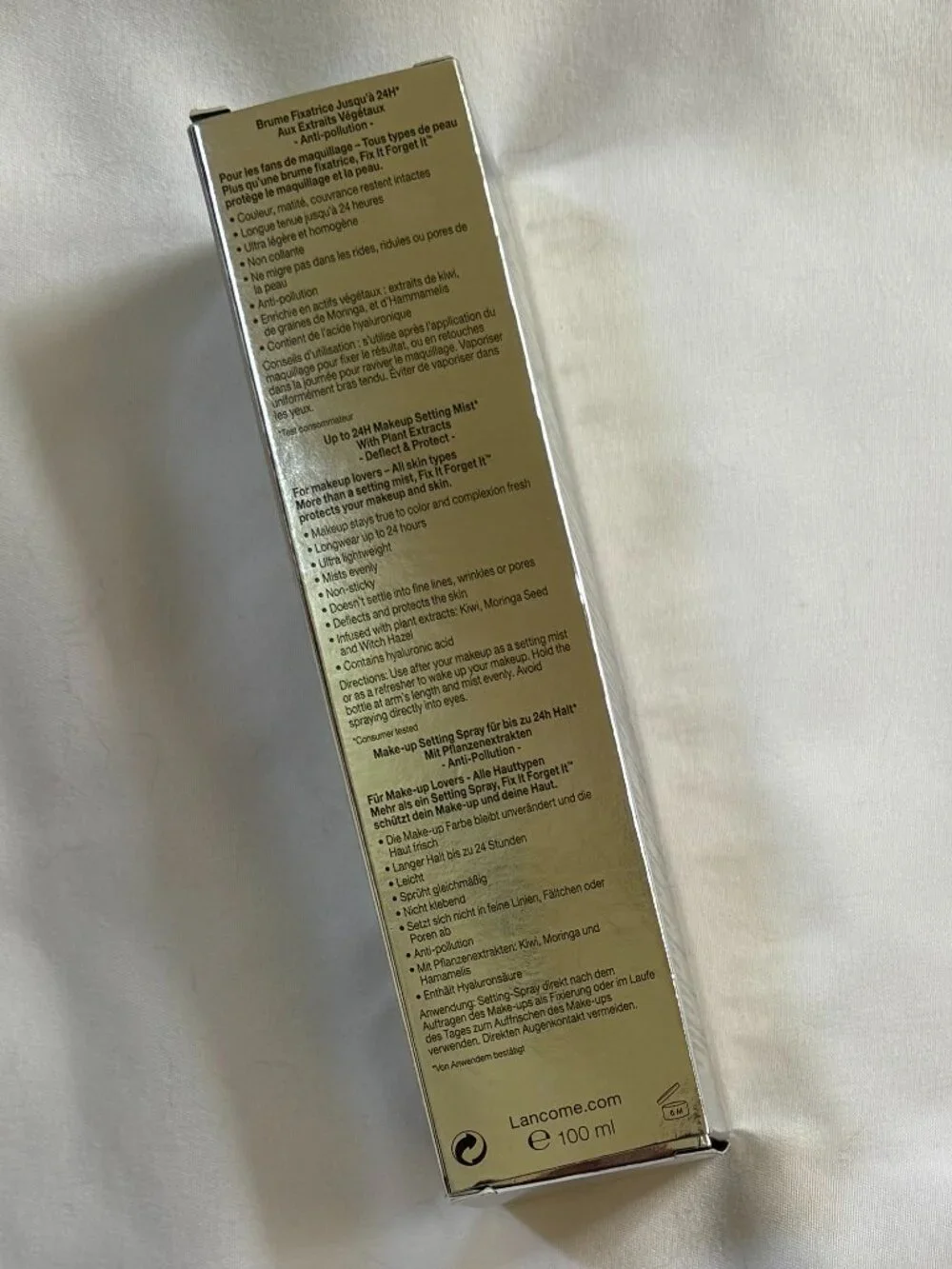 Lancome Fix It Forget It Makeup Setting Spray, Full size, 3.5 oz.
